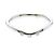 Tiffany & Co Tiffany Curved Band Ring mit 3 Diamonds Silber