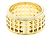 Gucci Scroll breiter Ring in Gelbgold Golden