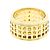 Gucci Scroll breiter Ring in Gelbgold Golden - Ansicht 2