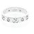 Anello Icon Gucci in oro bianco e diamante Argento