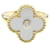 Van Cleef & Arpels Vintage Alhambra Mother of Pearl Band Ring Golden  - view 1