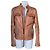 Dsquared2 Herren Lederjacke Braun Karamell