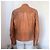 Dsquared2 Herren Lederjacke Braun Karamell - Ansicht 3