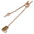 Hermès Hermes Kelly Clochette PM Necklace in Pink Gold Golden