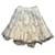Falda midi plisada de seda Alexander McQueen con estampado de mapa mundial Castaño Multicolor Beige