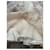 Falda midi plisada de seda Alexander McQueen con estampado de mapa mundial Castaño Multicolor Beige - vista 3
