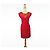 The Kooples Vestido corto de encaje rojo Roja - vista 2