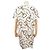 Hermès NUEVO VESTIDO MAXI HERMES EFECTO KALEIDOSCOPE 36 JERSEY DE ALGODÓN BLANCO NATURAL - vista 3