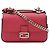 Borsa a secchiello micro doppia in pelle Fendi Bianco