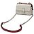 Borsa a secchiello micro doppia in pelle Fendi Bianco - vista 2