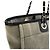 Tote Chanel Deauville Line MM in tela e pelle Grigio - vista 7