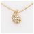 Collana Dior Vintage Crystal Teardrop D'oro Metallico - vista 5