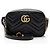 Borsa a tracolla mini Gucci Matelasse Leather GG Marmont Nero