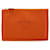 Hermès Hermes Canvas Leather Flat Pouch Orange