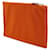 Hermès Hermes Canvas Leather Flat Pouch Orange - Ansicht 2