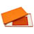 Hermès Hermes Canvas Leather Flat Pouch Orange - Ansicht 8