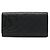 Chanel Cambon Line Soft Calf Long Wallet Black Pink