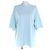 T-shirt a maniche corte Marni con logo ricamato in cotone Blu Blu chiaro