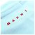 T-shirt a maniche corte Marni con logo ricamato in cotone Blu Blu chiaro - vista 5
