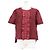Top de mezcla de lana jacquard con motivos florales Fendi Roja