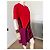 Autre Marque Abito Koché Rosso e Viola Color-block con Bordi in Pizzo Nero Porpora - vista 2