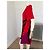 Autre Marque Abito Koché Rosso e Viola Color-block con Bordi in Pizzo Nero Porpora - vista 5