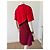 Autre Marque Abito Koché Rosso e Viola Color-block con Bordi in Pizzo Nero Porpora - vista 6
