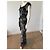 Diane von Furstenberg Tuta DVF Adele Nero Bianco - vista 3