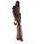Autre Marque SIX STORIES Maxikleid aus Polyester in Braun - Ansicht 5