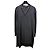 Rag & Bone Vestido de seda negro cuello V