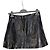 Alice + Olivia Falda evasé de cuero negro