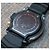 Relógio Seiko Alba Super Dimension Panelight Quartz V671-6A20 Preto Branco Amarelo Gold hardware - vista 4
