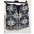 Falda Mini Chanel Patrón de Estrellas y Logo CC Negro Blanco Gris - vista 4
