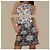 Falda Mini Chanel Patrón de Estrellas y Logo CC Negro Blanco Gris - vista 6