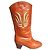 Botas Western de Cuero Pollini Castaño