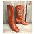 Botas Western de Cuero Pollini Castaño - vista 2