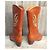 Botas Western de Cuero Pollini Castaño - vista 4
