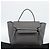 Céline CELINE Micro Belt Hand Bag Leather 2way Gray Gold Auth ka4768V Marrone D'oro - vista 12