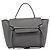 Céline CELINE Micro Belt Hand Bag Leather 2way Gray Gold Auth ka4768V Marrone D'oro - vista 13
