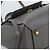 Céline CELINE Micro Belt Hand Bag Leather 2way Gray Gold Auth ka4768V Marrone D'oro - vista 16