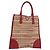 Bolsa PRADA Tweed Vermelho Prata Autêntica 185463A