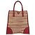 Bolsa PRADA Tweed Vermelho Prata Autêntica 185463A - vista 13
