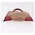Bolsa PRADA Tweed Vermelho Prata Autêntica 185463A - vista 5