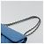 CHANEL Borsa Chain Double Flap Matelassé 25 in pelle di agnello blu e oro CC Auth 187037SAM D'oro - vista 14