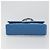 CHANEL Borsa Chain Double Flap Matelassé 25 in pelle di agnello blu e oro CC Auth 187037SAM D'oro - vista 5