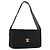 CHANEL Matelasse Shoulder Bag Cotton Black Gold CC Auth 186116V Nero D'oro