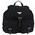 Zaino PRADA Nylon Nero Argento Auth 185957 - vista 13