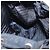Zaino PRADA Nylon Nero Argento Auth 185957 - vista 27
