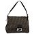 FENDI Mamma Baguette Schultertasche aus Zucca Canvas Schwarz Braun Authentisch 186037SAM
