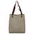 Bolsa Tote GUCCI GG Supreme Web Sherry Line PVC Bege Auth 187804 - vista 2